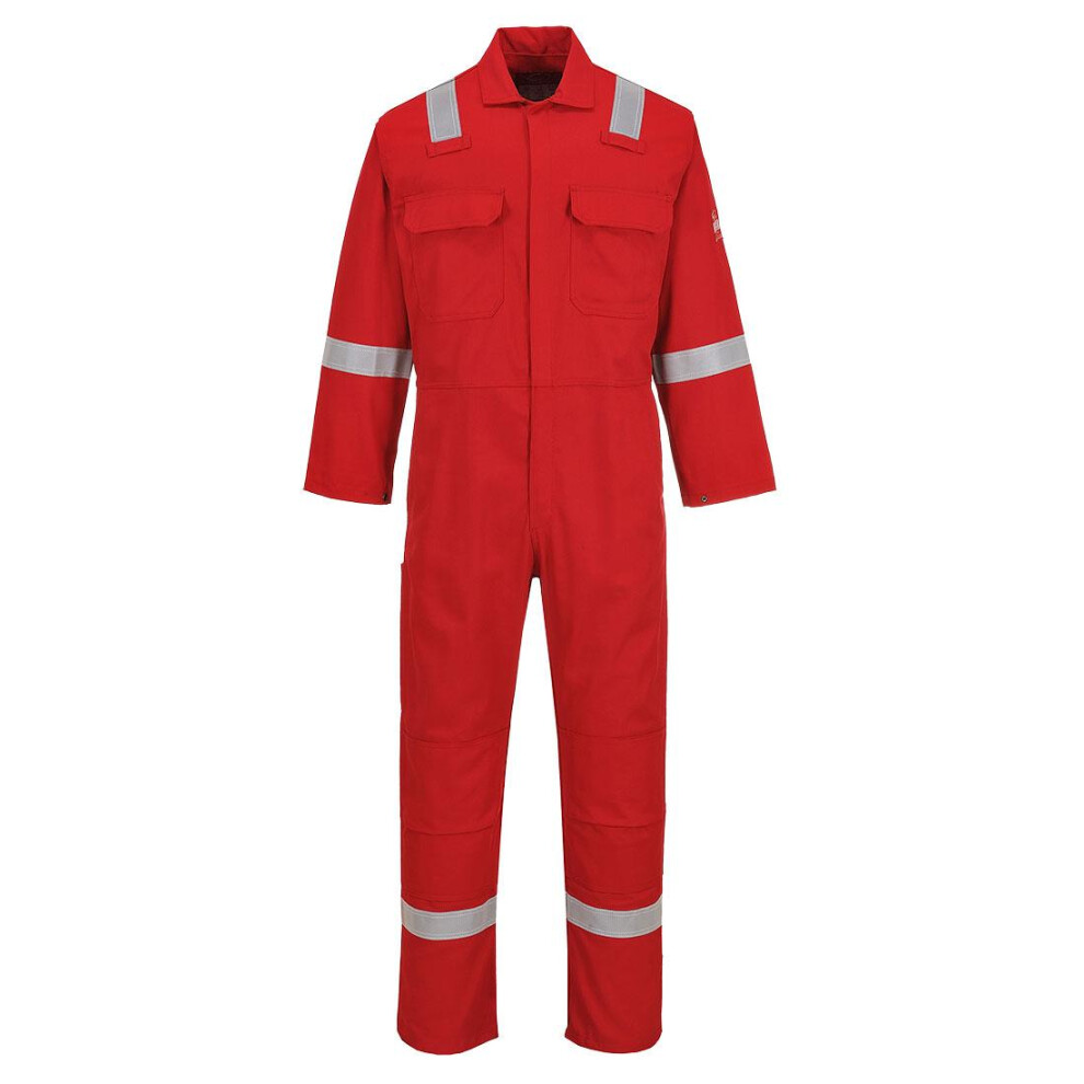 (S R, Red) Portwest Unisex Adult Iona Bizweld Fire Resistant Overalls