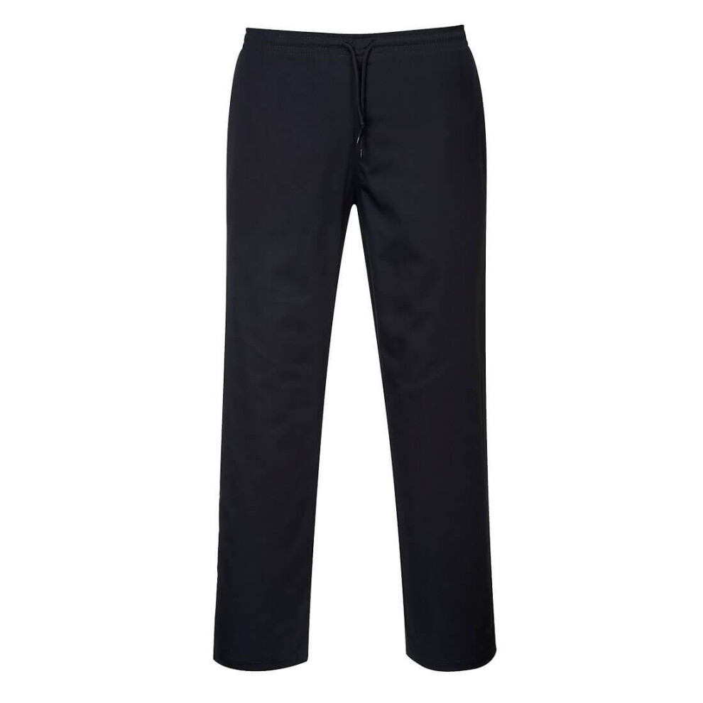 (S S, Black) Portwest Mens Drawstring Trousers