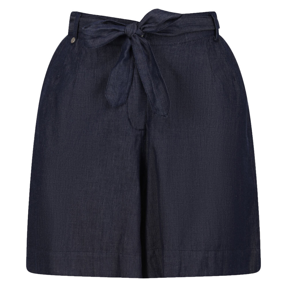 (12 UK, Chambray) Regatta Womens/Ladies Sabela Paper Bag Shorts
