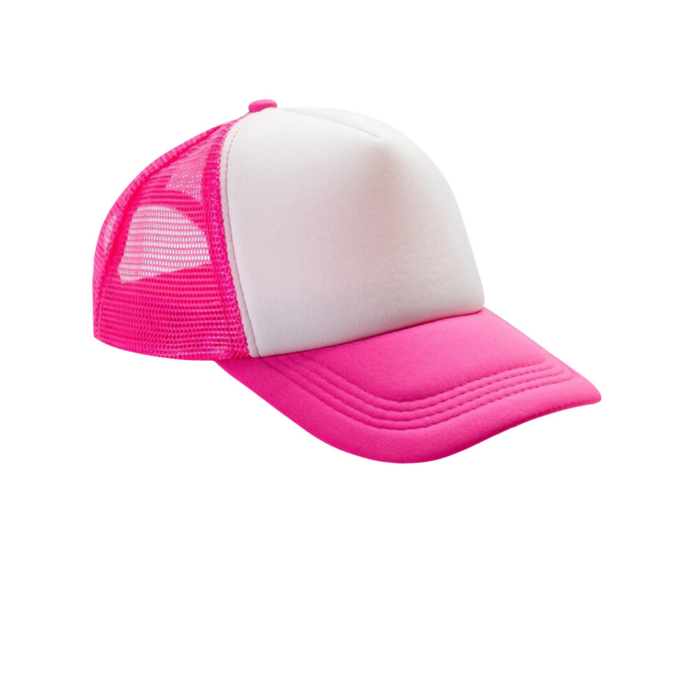 (One Size, Flamingo Pink/White) Result Detroit Trucker Cap