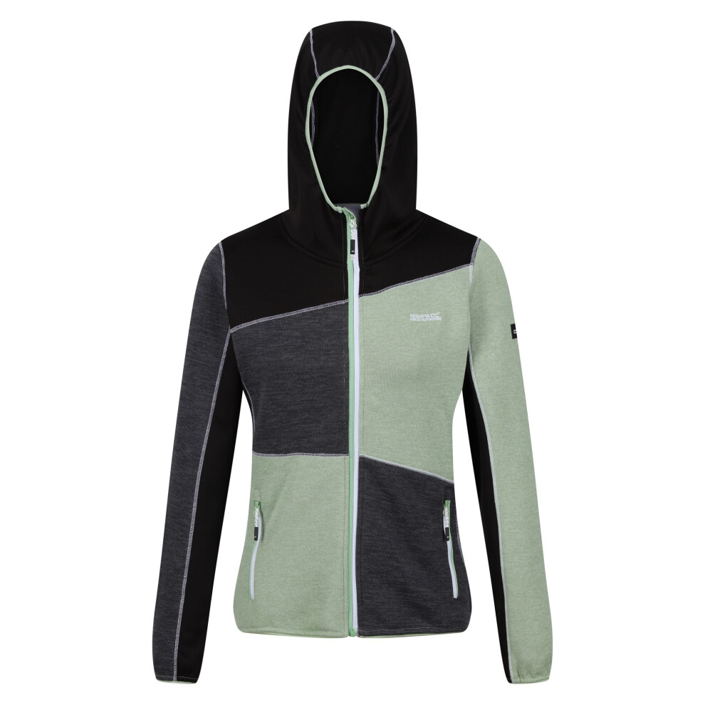 (8 UK, Quiet Green/Seal Grey) Regatta Womens/Ladies Walbury VI Marl Full Zip Fleece Jacket