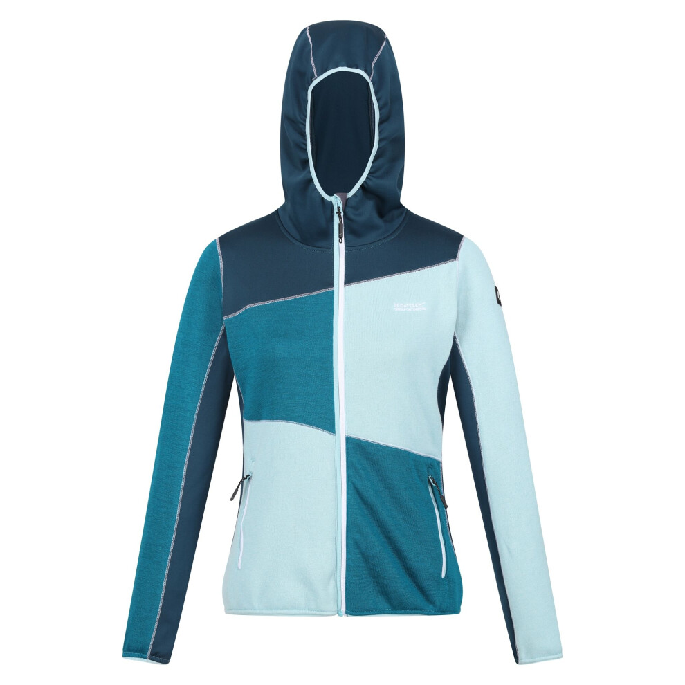 (8 UK, Sea Haze/Reflecting Lake) Regatta Womens/Ladies Walbury VI Marl Full Zip Fleece Jacket