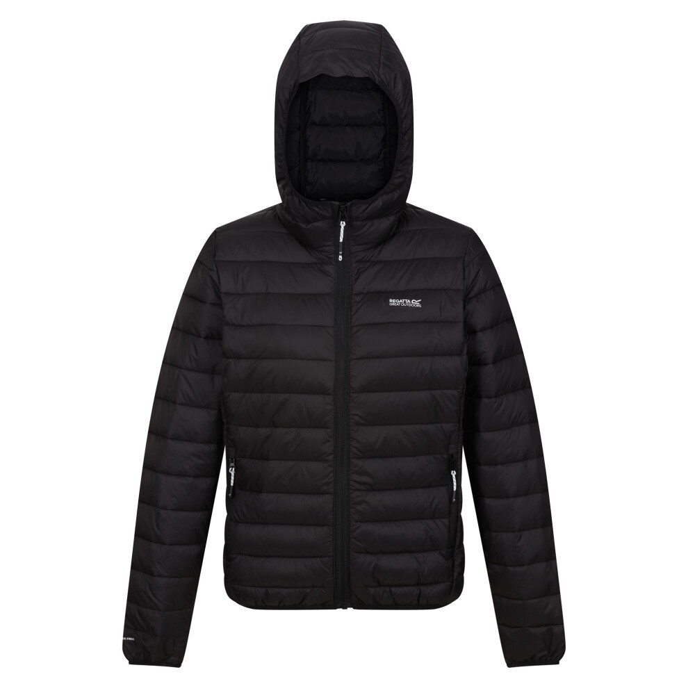 (12 UK, Black) Regatta Womens/Ladies Marizion Hooded Padded Jacket