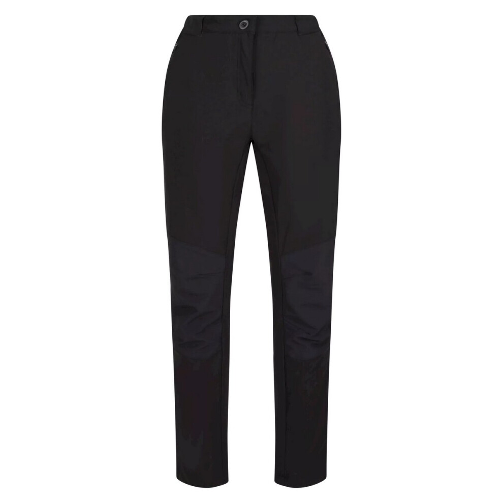 (10 UK, Black) Regatta Womens/Ladies Questra IV Stretch Hiking Trousers