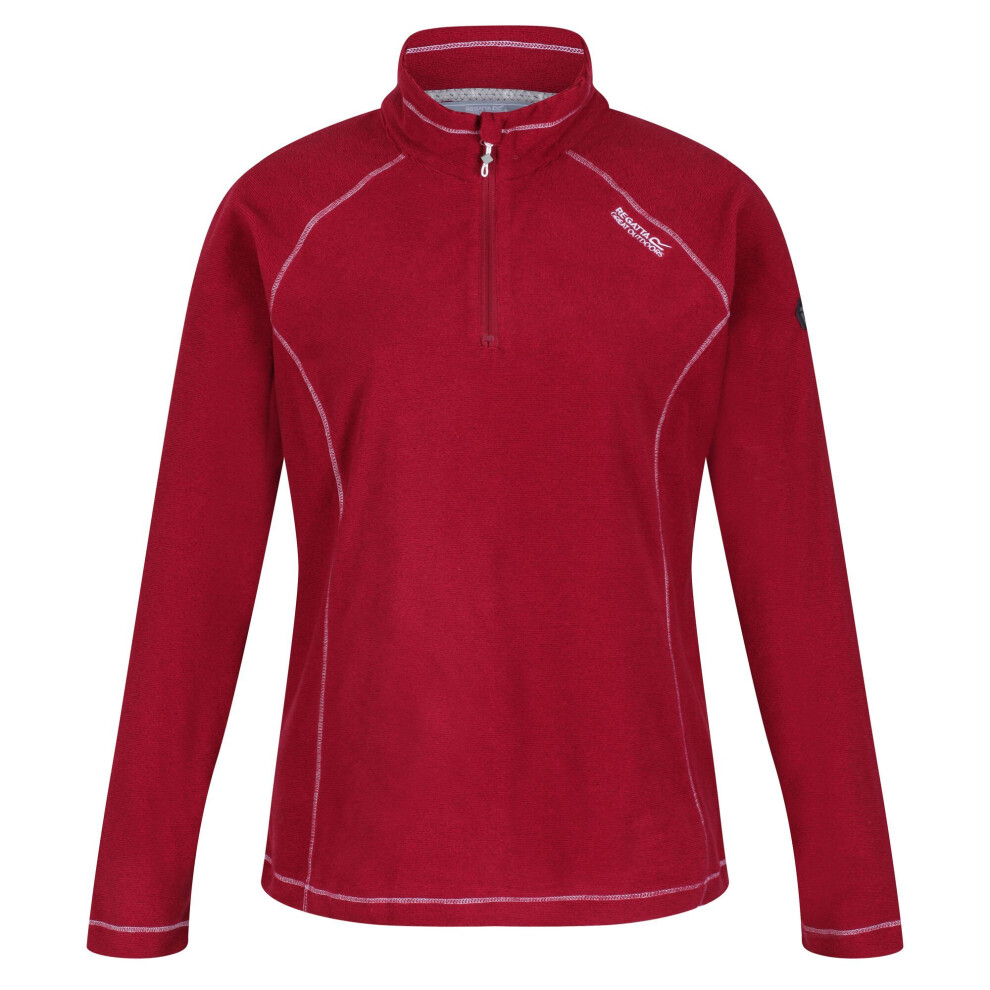 (8 UK, Beetroot Red/Fig) Regatta Great Outdoors Womens/Ladies Montes Half Zip Fleece Top