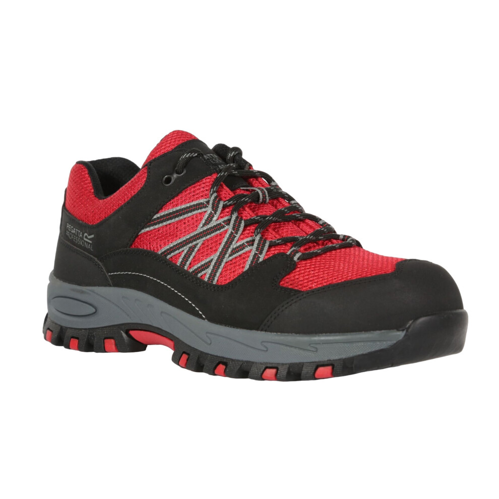 (6 UK, Red/Black) Regatta Mens Sandstone Safety Trainers