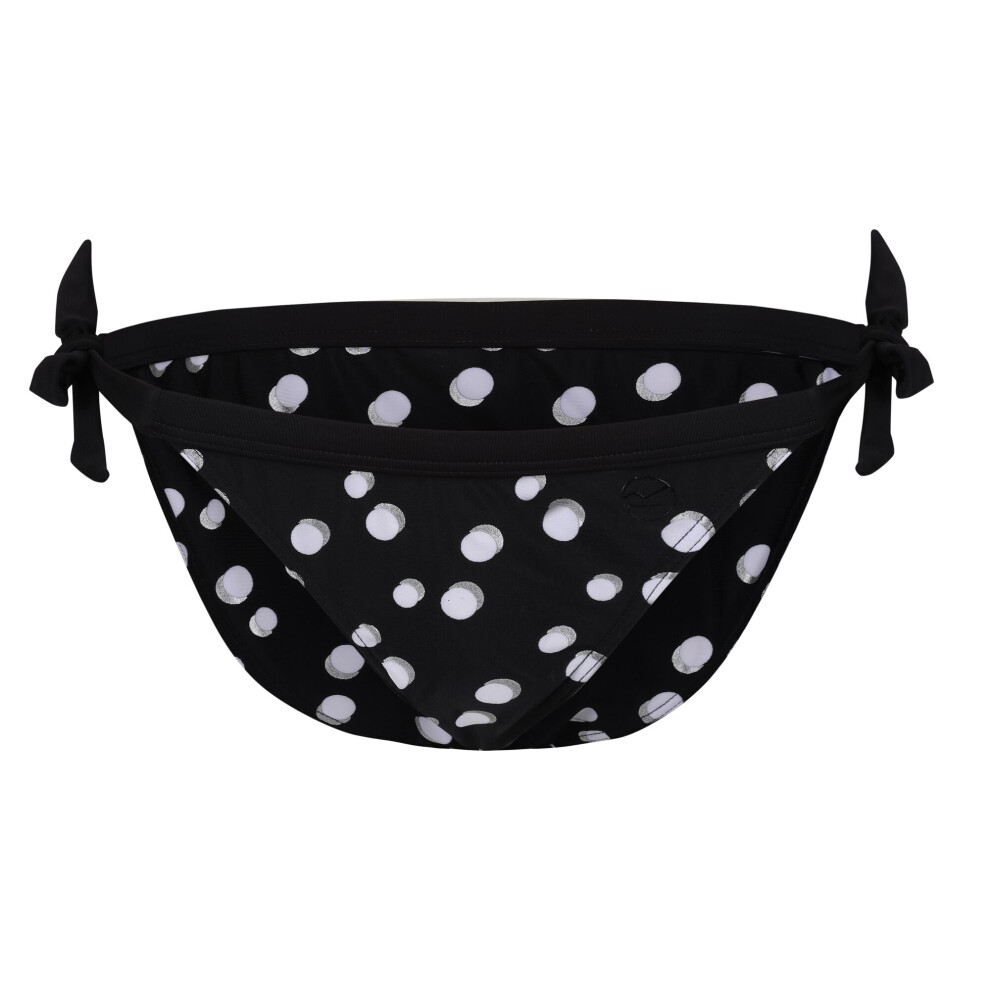 (10 UK, Black/White) Regatta Womens/Ladies Flavia Polka Dot Bikini Bottoms