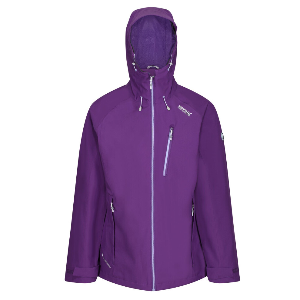 (8 UK, Plum) Regatta Womens/Ladies Birchdale Waterproof Shell Jacket