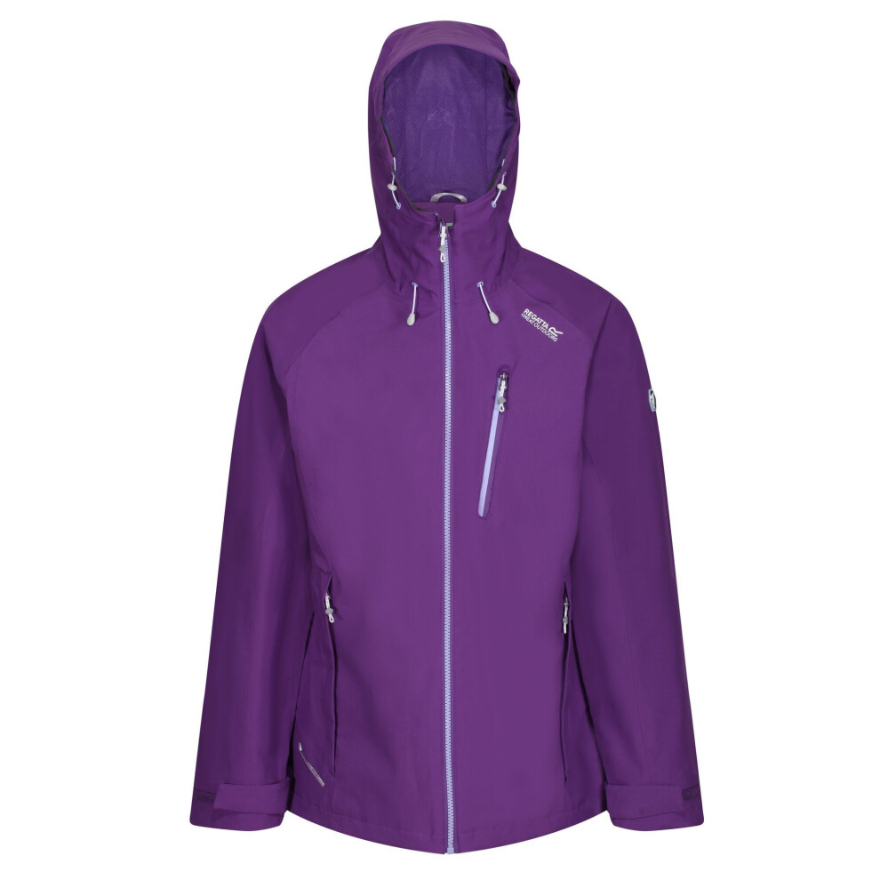 (14 UK, Plum) Regatta Womens/Ladies Birchdale Waterproof Shell Jacket