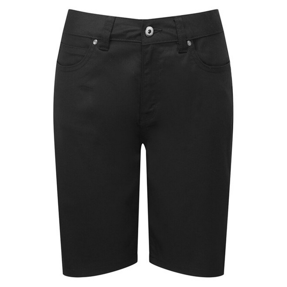 (24 UK, Black) Premier Womens/Ladies Chino Shorts