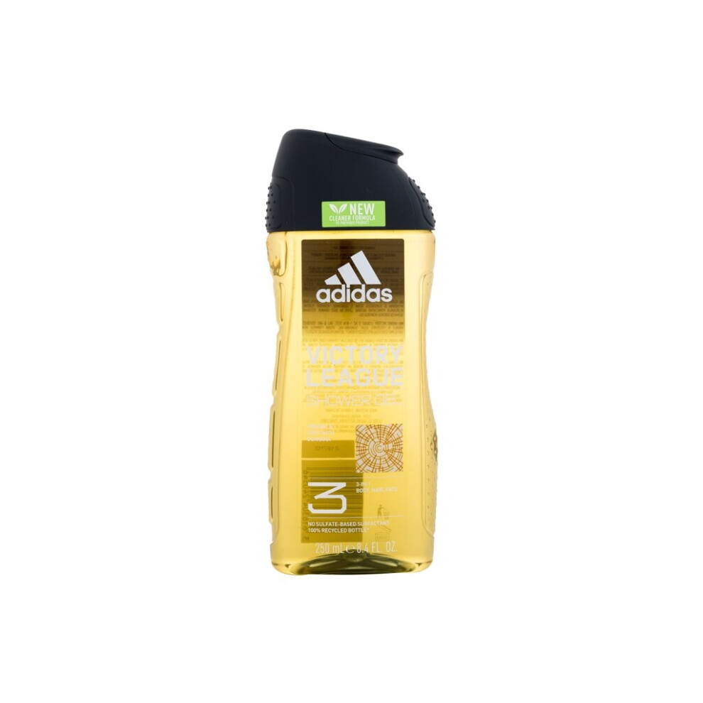 Adidas - Victory League Shower Gel 3-In-1 New Cleaner Formula - For Men, 250 ml