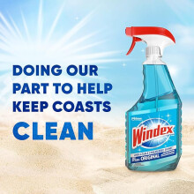 Windex Original Glass Cleaner, 1 spray bottle + 128 fl. oz. Refill
