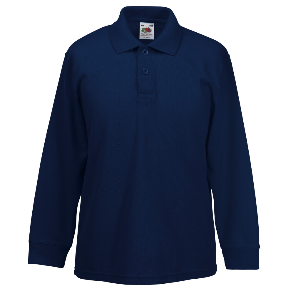 Long Sleeve 65 35 Pique Polo Polo Shirts Pack of 2