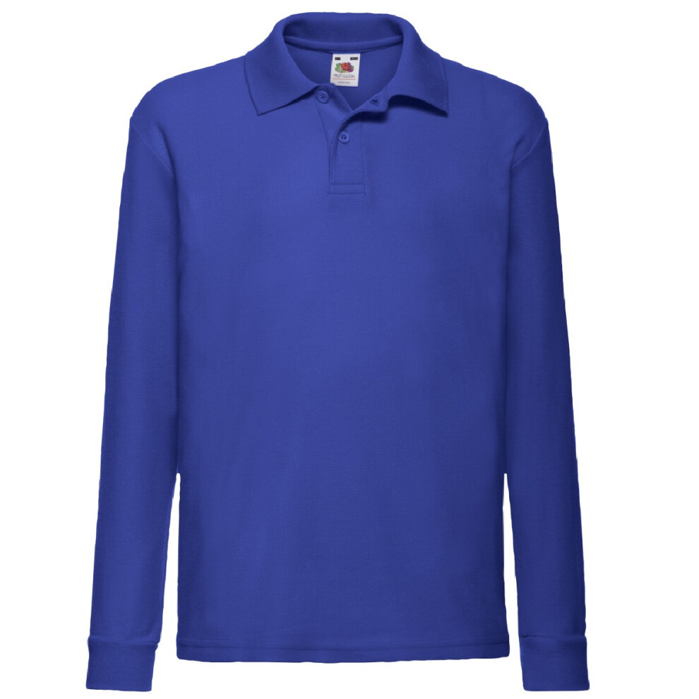 Long Sleeve 65 35 Pique Polo Polo Shirts Pack Of 2