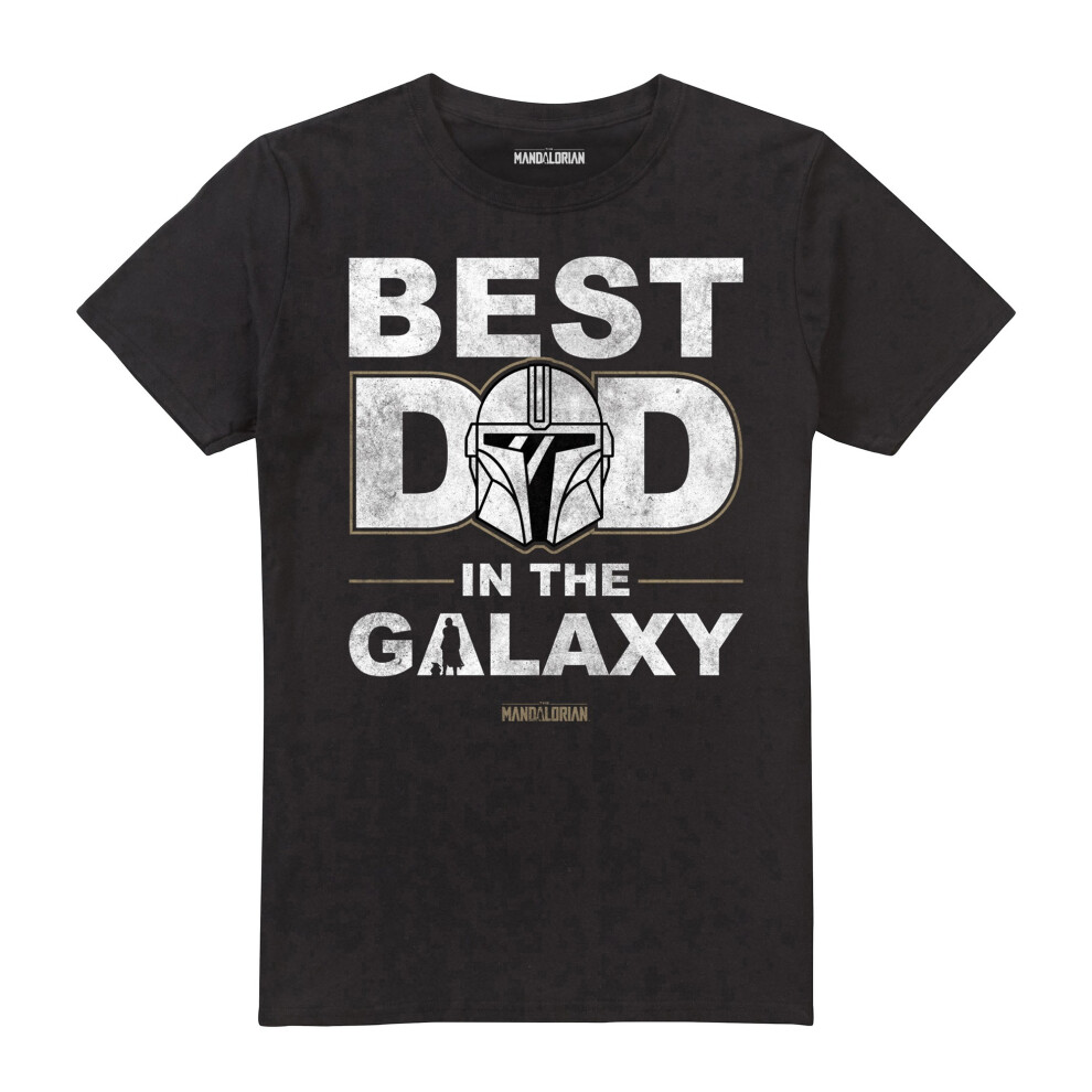 (XL, Black) Star Wars Mens Best Dad In The Galaxy T-Shirt