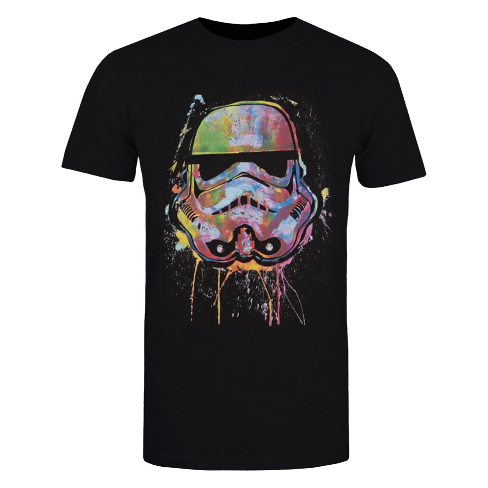 Stormtrooper Paint Splatter Cotton T-Shirt