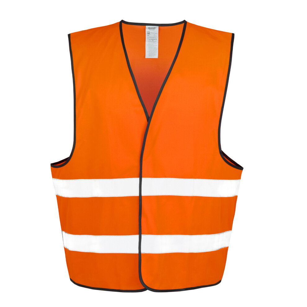 (L, XL, Fluorescent Orange) Result Unisex Adult High-Vis Reflective Vest