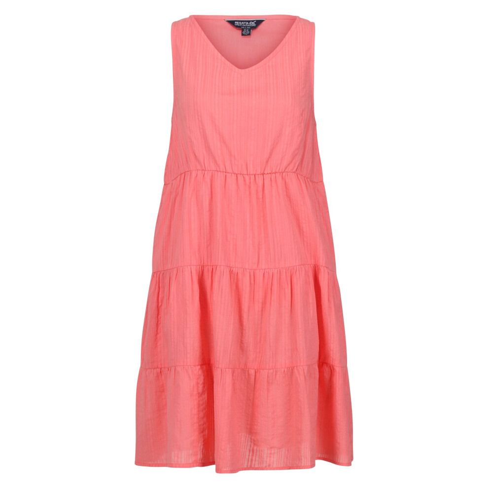 (14 UK, Peach Bloom) Regatta Womens/Ladies Zariah Tiered Casual Dress