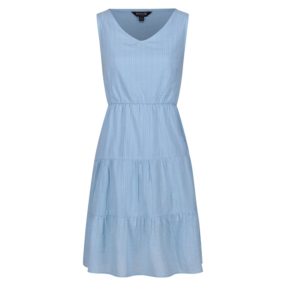 (12 UK, Powder Blue) Regatta Womens/Ladies Zariah Tiered Casual Dress