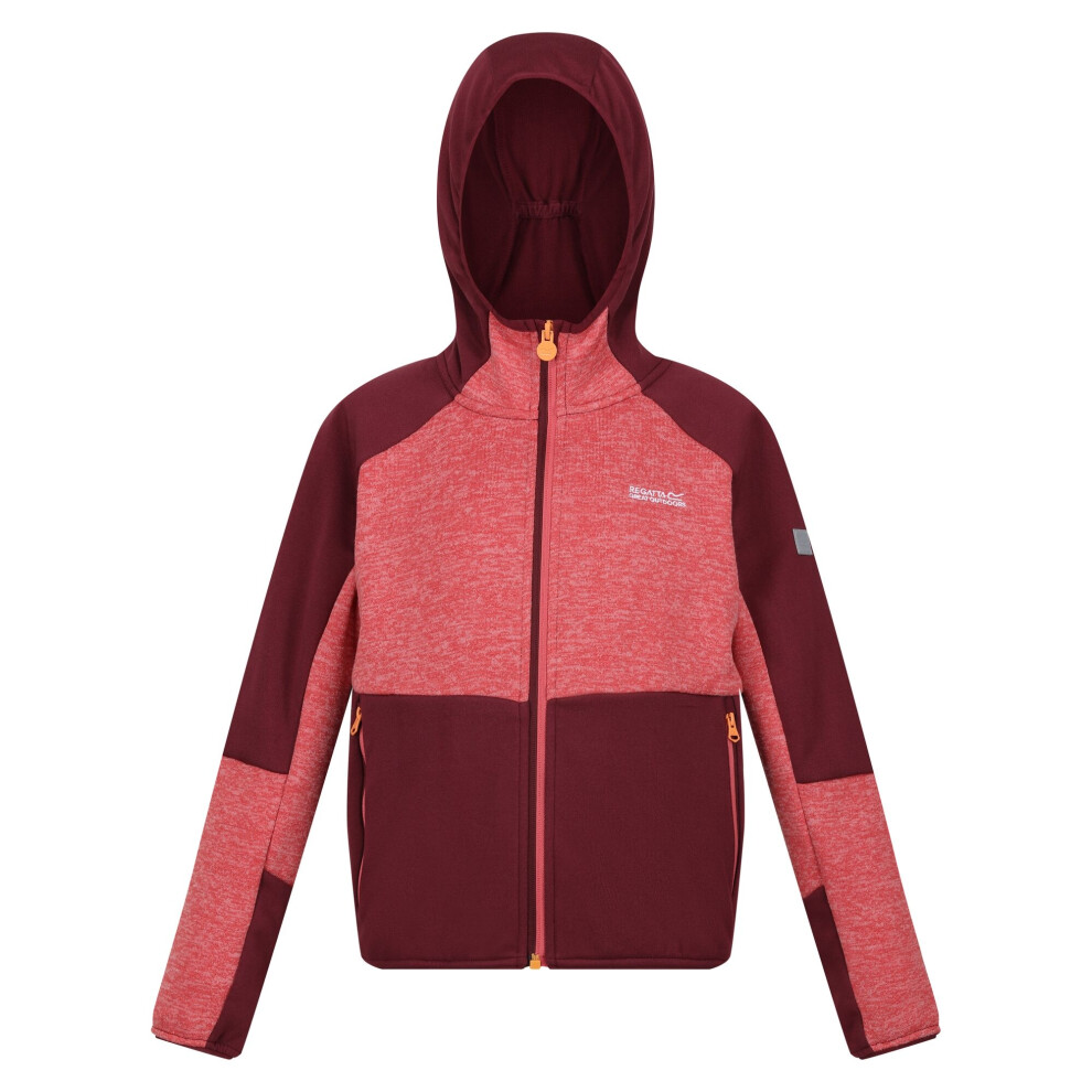 (5-6 Years, Mineral Red/Burgundy) Regatta Childrens/Kids Dissolver VII Full Zip Fleece Jacket