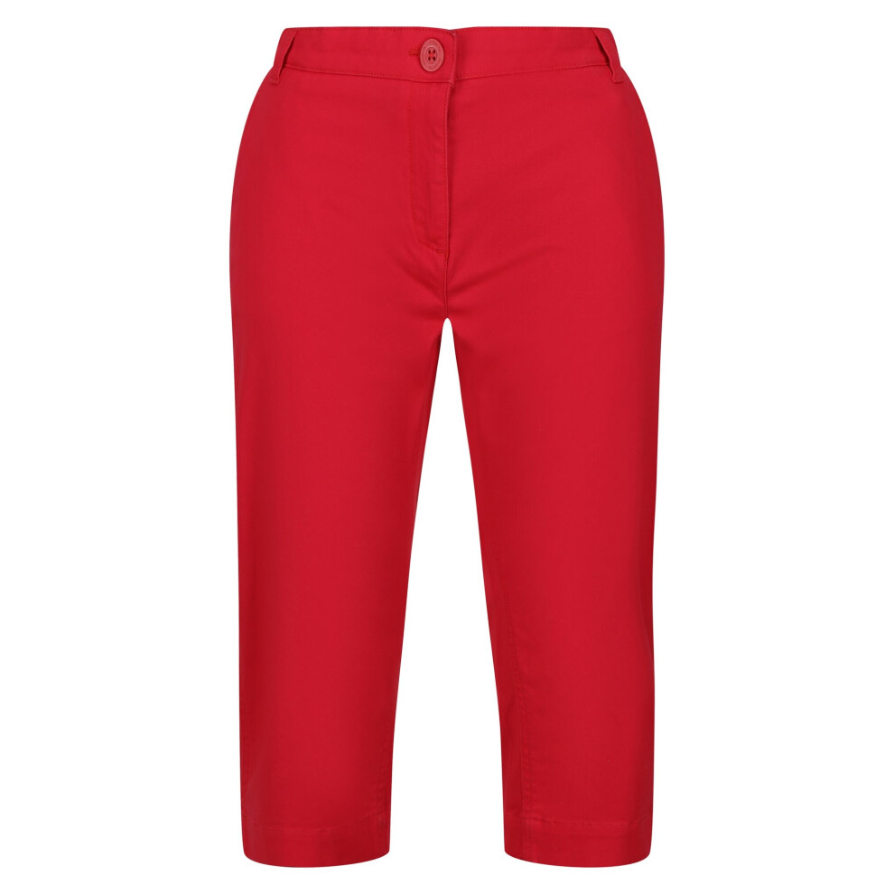 (20 UK, Miami Red) Regatta Womens/Ladies Bayla Cropped Trousers