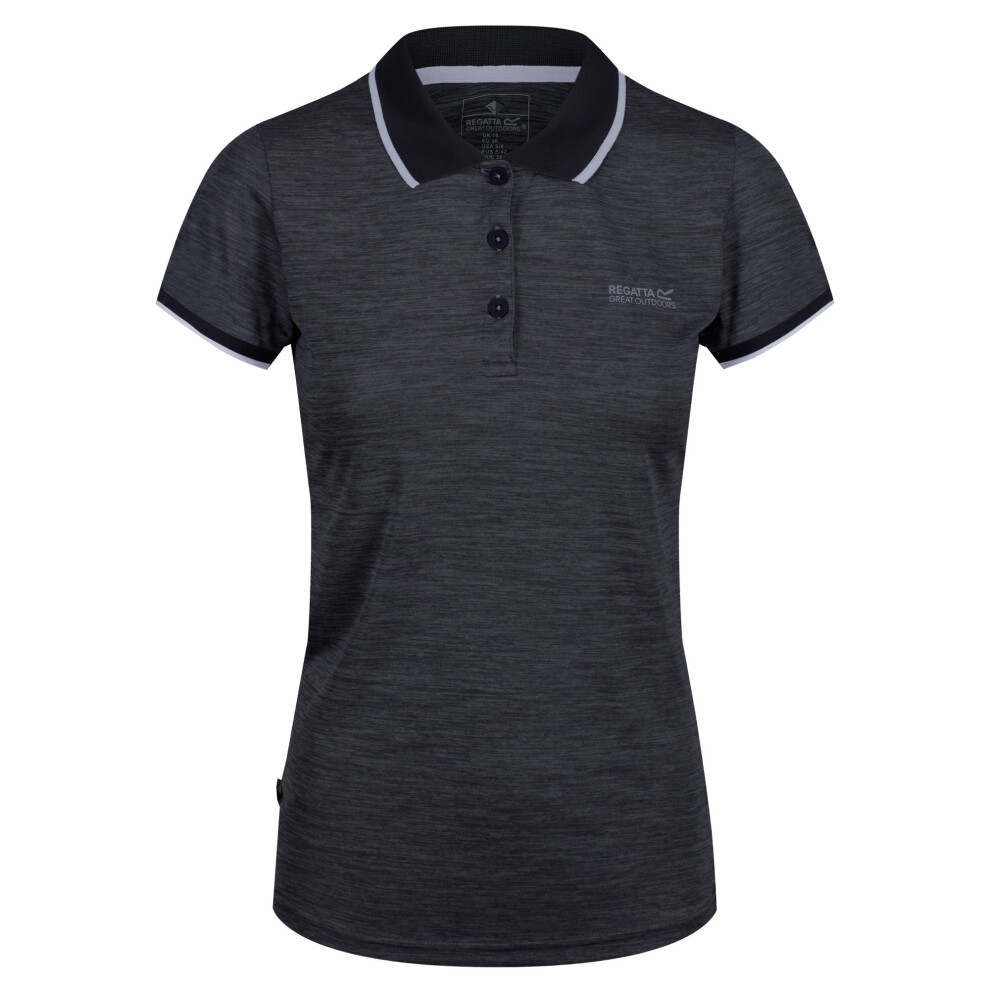 (12 UK, Black) Regatta Womens/Ladies Remex II Polo Neck T-Shirt