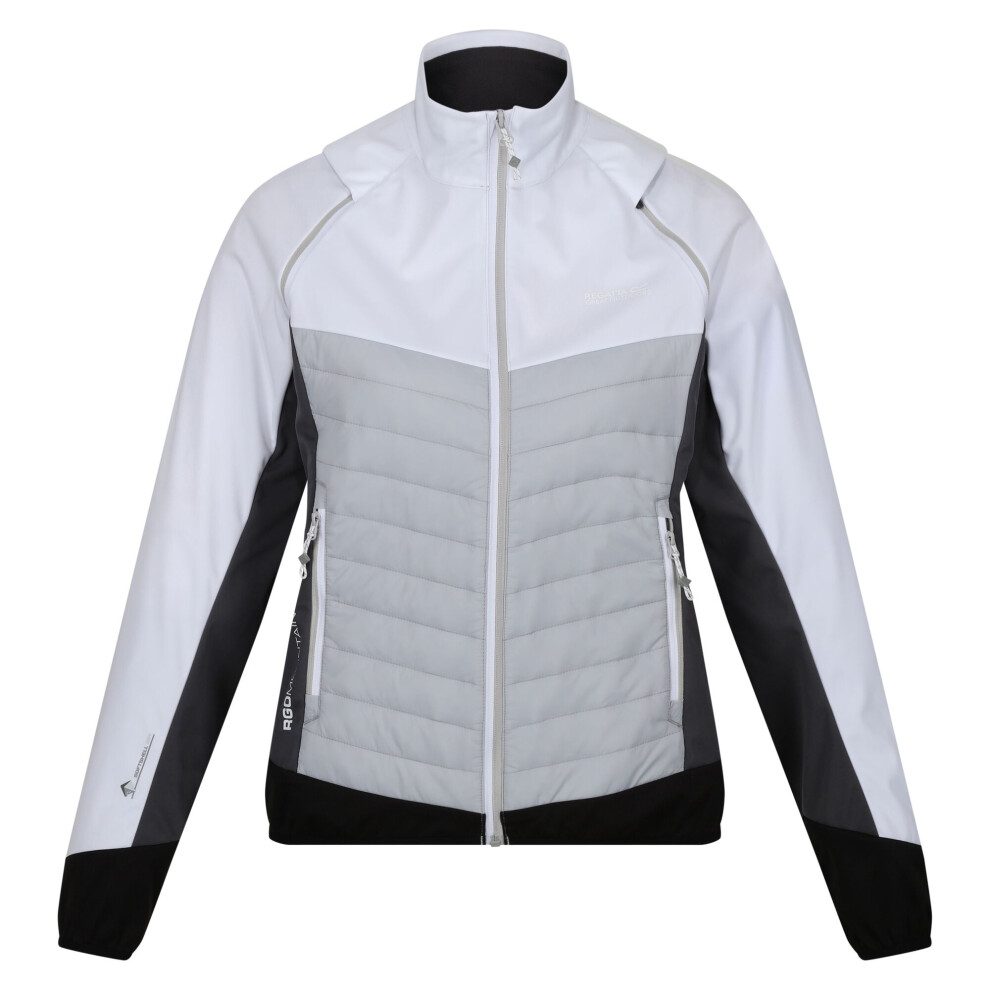 (14 UK, White/Cyberspace) Regatta Womens/Ladies Steren Hybrid Jacket