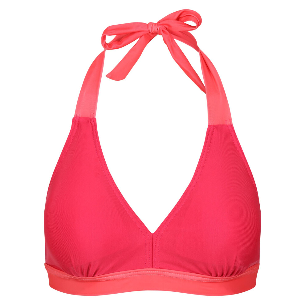 (12 UK, Bright Blush/Peach Bloom) Regatta Womens/Ladies Flavia Bikini Top