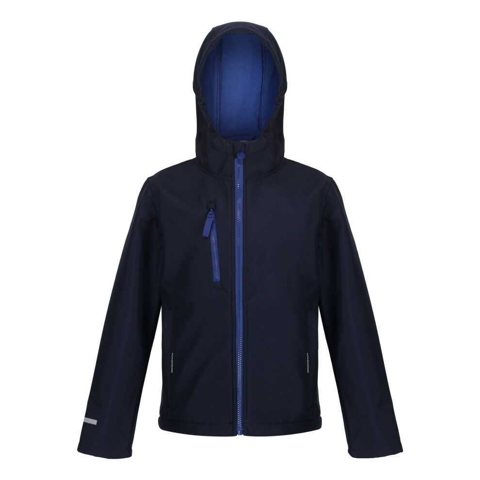 (5-6 Years, Navy/New Royal) Regatta Childrens/Kids Ablaze 3 Layer Soft Shell Jacket