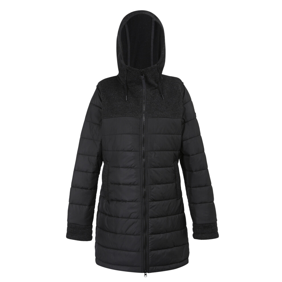 (14 UK, Black) Regatta Womens/Ladies Melanite Baffled Padded Jacket