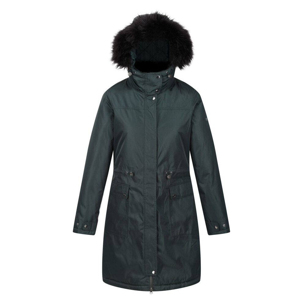 (8 UK, Darkest Spruce) Regatta Womens/Ladies Giovanna Fletcher Collection - Lellani Waterproof Jacket