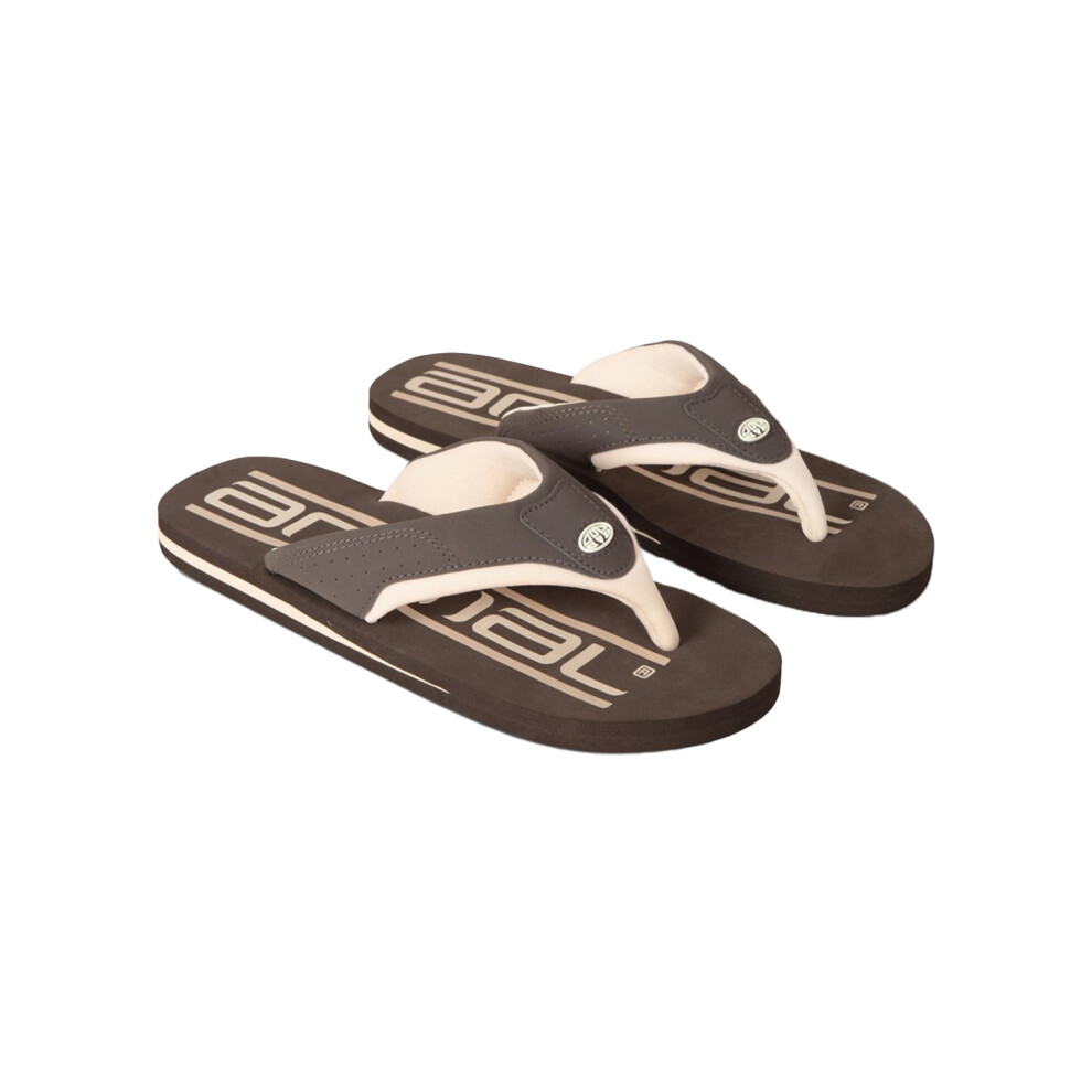 (7 UK, Brown) Animal Mens Jekyl Recycled Flip Flops