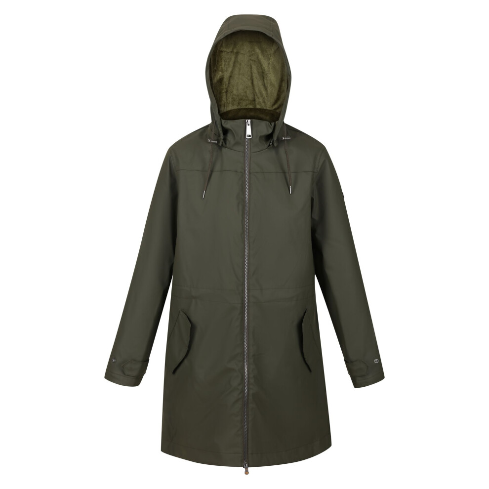 (14 UK, Dark Khaki) Regatta Womens/Ladies Fantine Baffled Padded Jacket