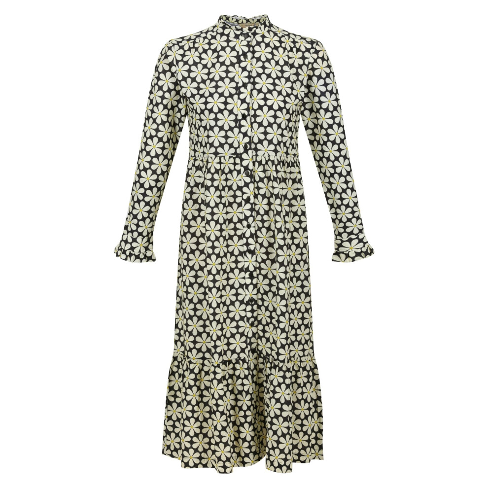 (12 UK, Black) Regatta Womens/Ladies Orla Kiely Daisy Midi Dress