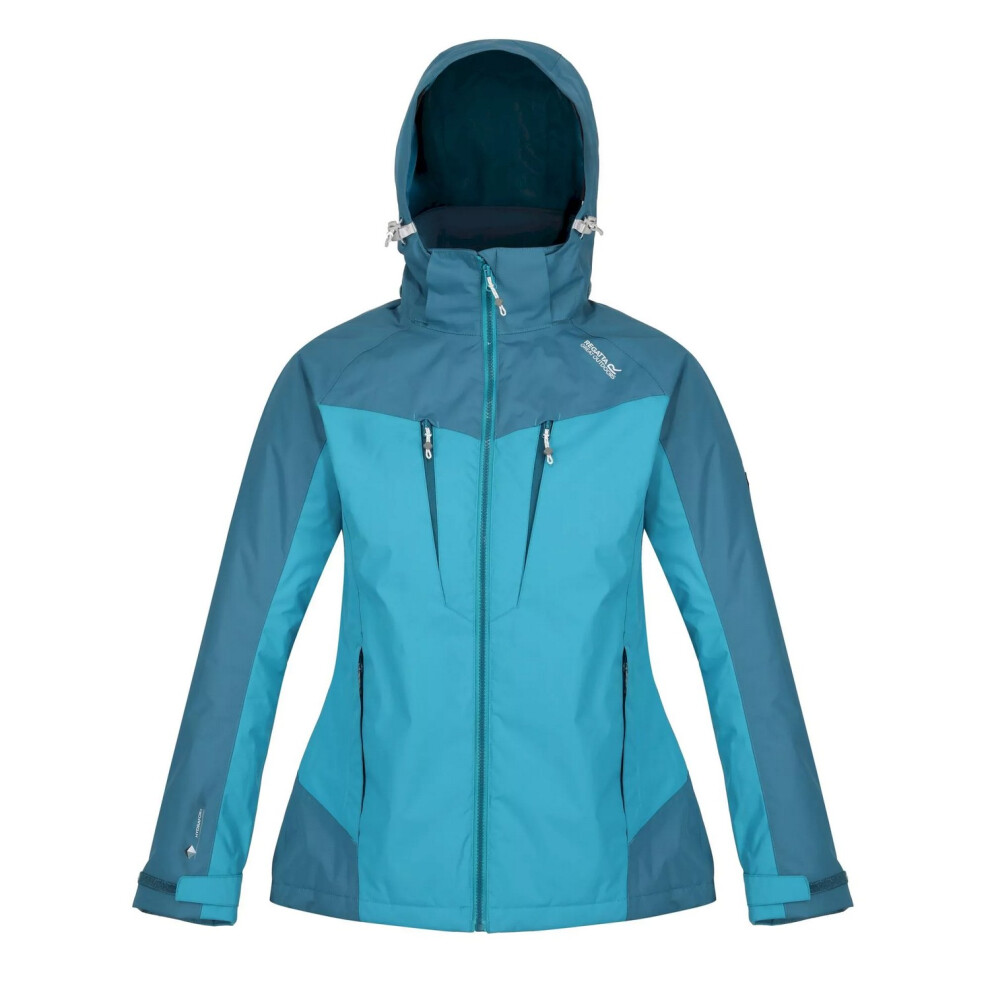 (16 UK, Pagoda Blue/Dragonfly) Regatta Womens/Ladies Calderdale Winter Waterproof Jacket
