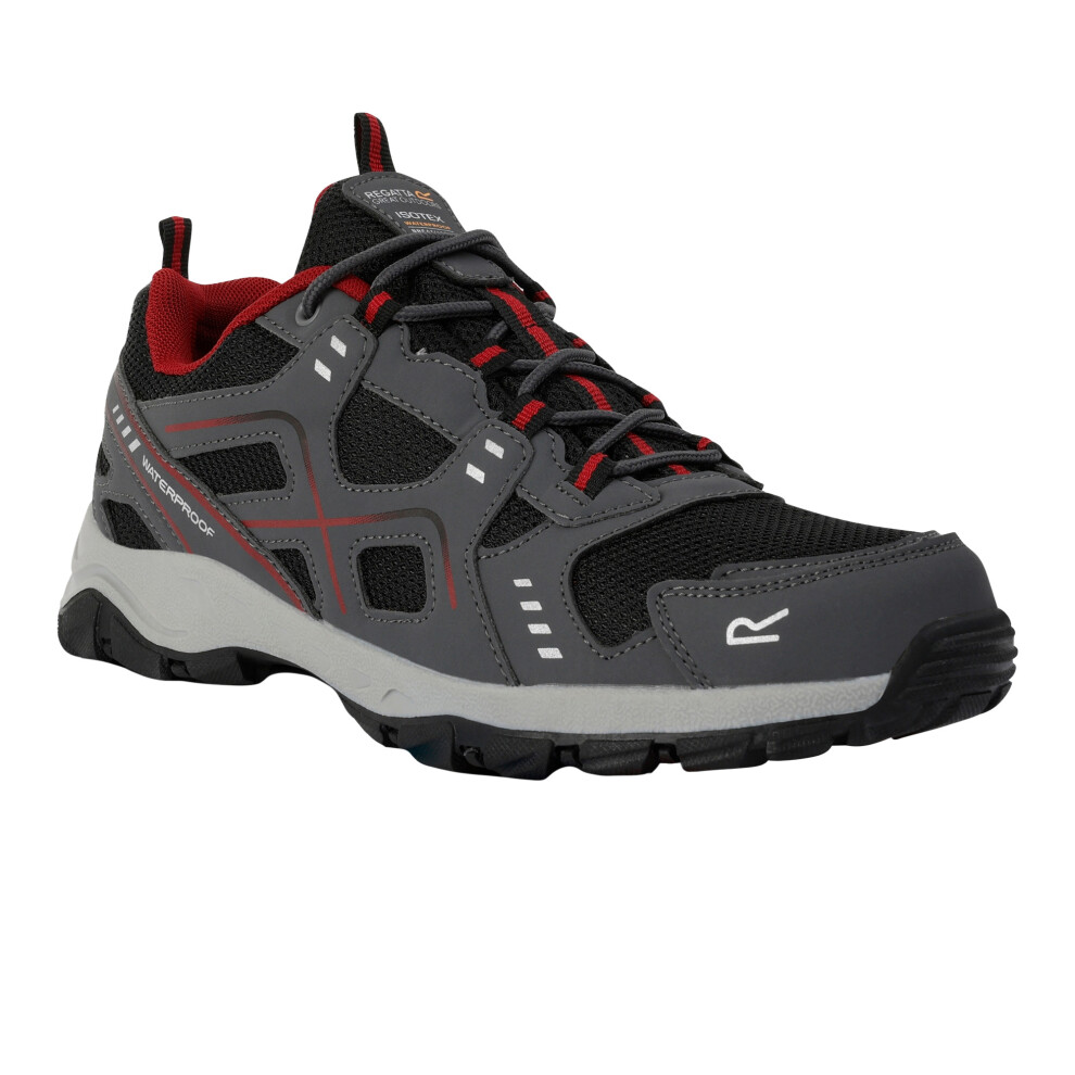 Men's Regatta Mens Vendeavour Waterproof Walking Shoes - Granite Rio Red - Size: 6.5 uk