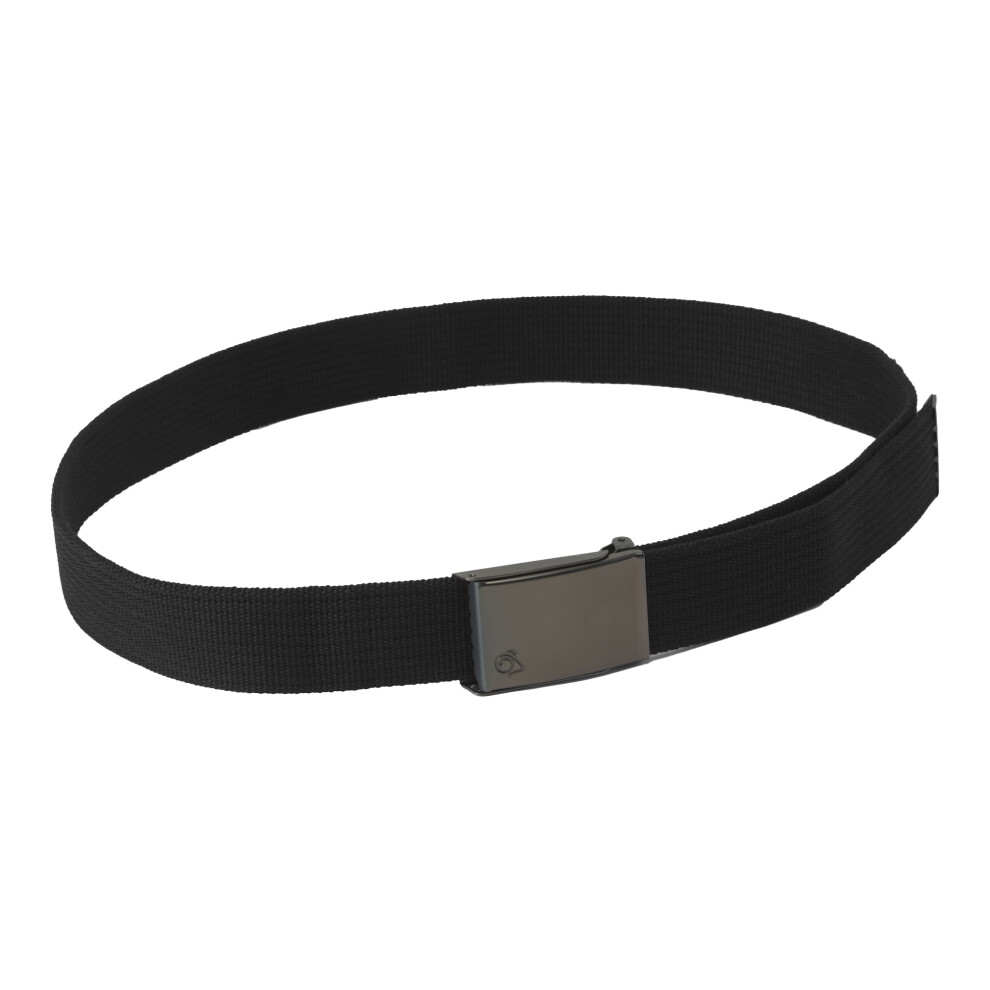 (S-M, Black) Craghoppers Explorer Logo Belt