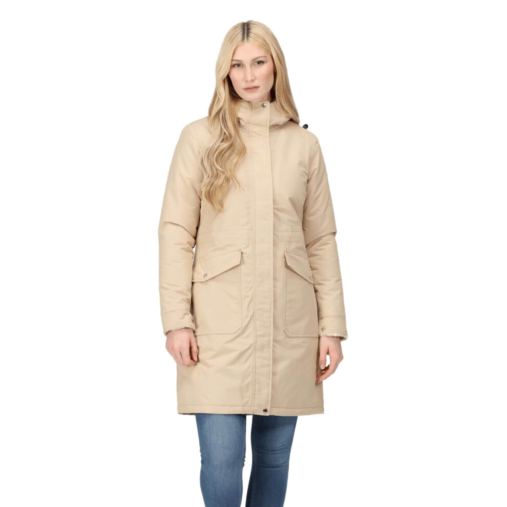 (16 UK, Moccasin) Regatta Womens/Ladies Romine Waterproof Parka