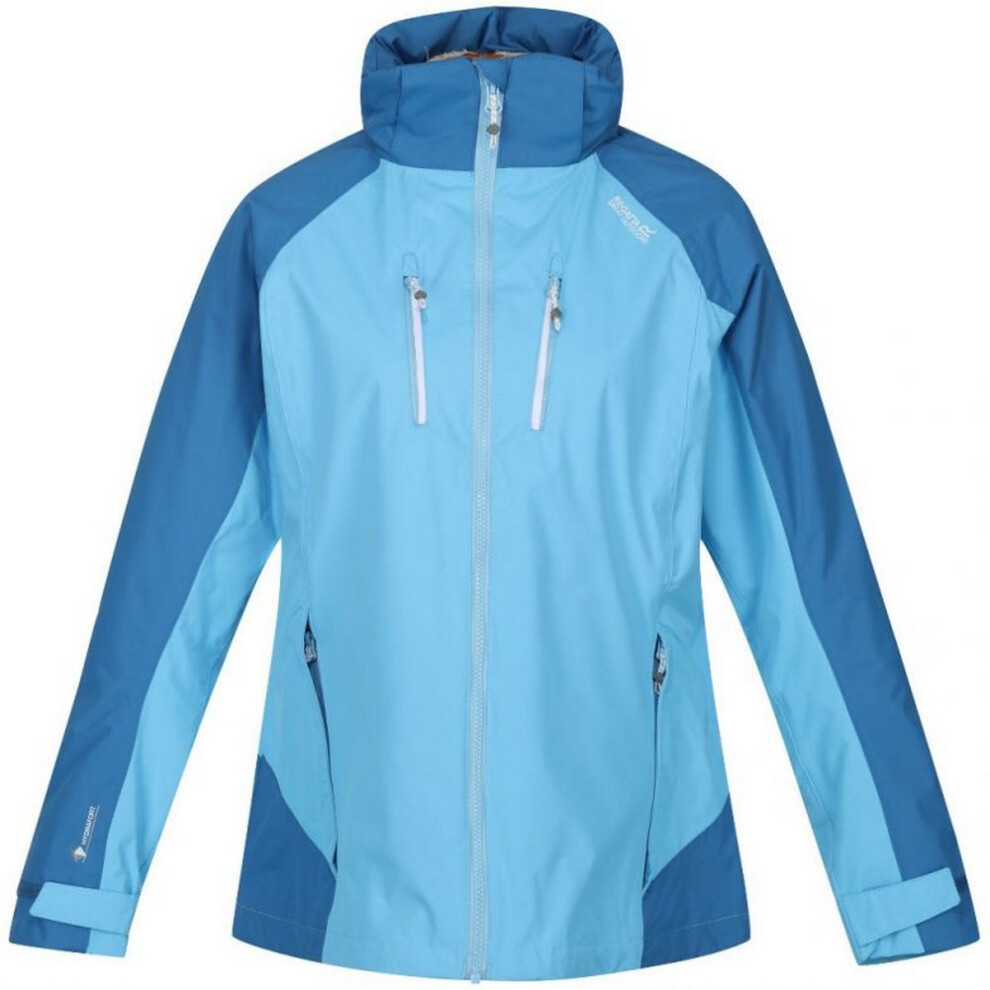 (10 UK, Ethereal/Vallarta Blue) Regatta Womens/Ladies Calderdale IV Waterproof Jacket