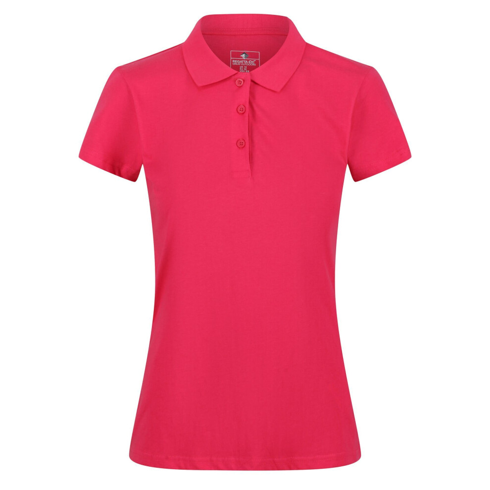(20 UK, Rethink Pink) Regatta Womens/Ladies Sinton Polo Shirt