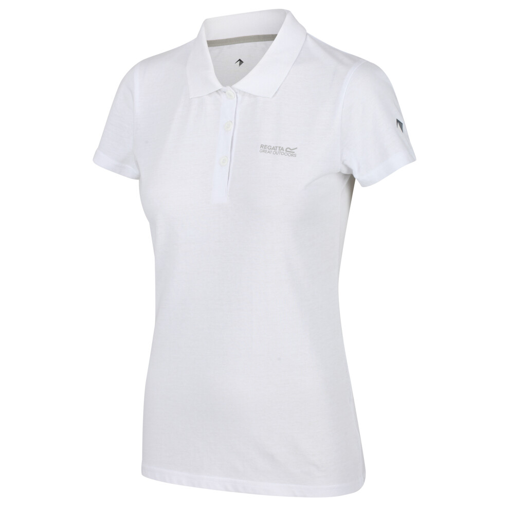 (10 UK, White) Regatta Womens/Ladies Sinton Polo Shirt
