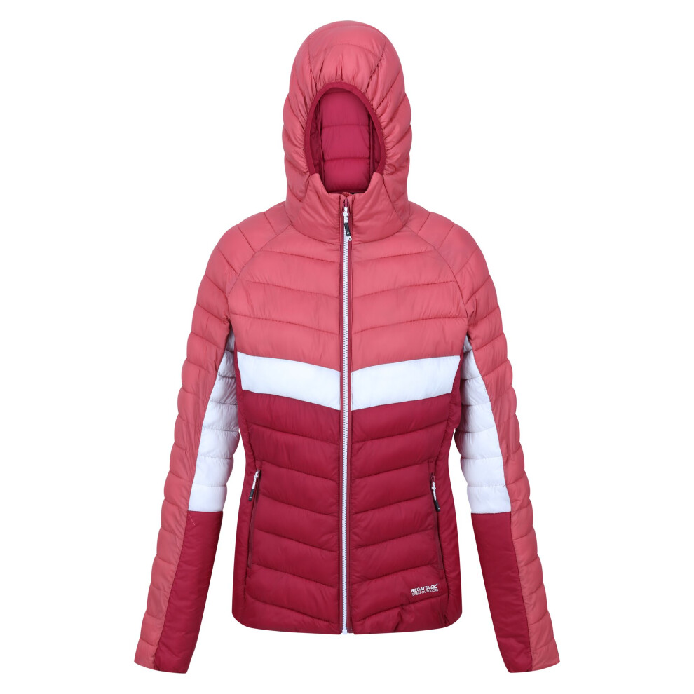 (20 UK, Rumba Red/Mineral Red) Regatta Womens/Ladies Harrock II Baffled Hooded Jacket