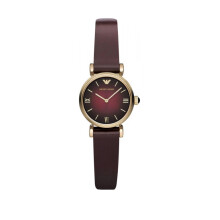 Emporio Armani Women's Watch AR1758 Retro Violet Leather Strap