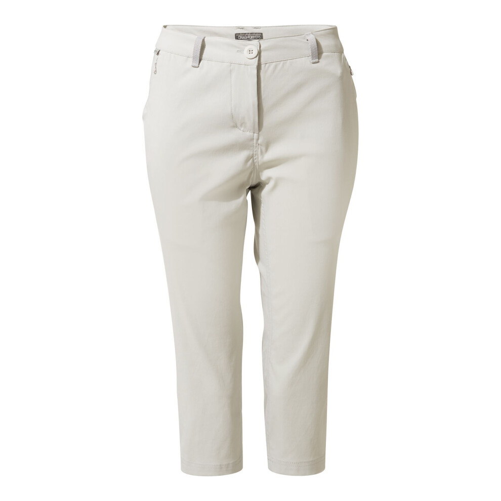 (8 UK, Dove Grey) Craghoppers Womens/Ladies Kiwi Pro II Cropped Trousers