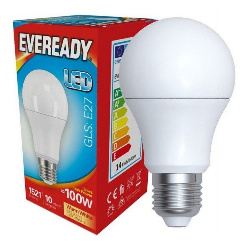 (9.6w, Warm White) Eveready LED GLS E27 Bulb