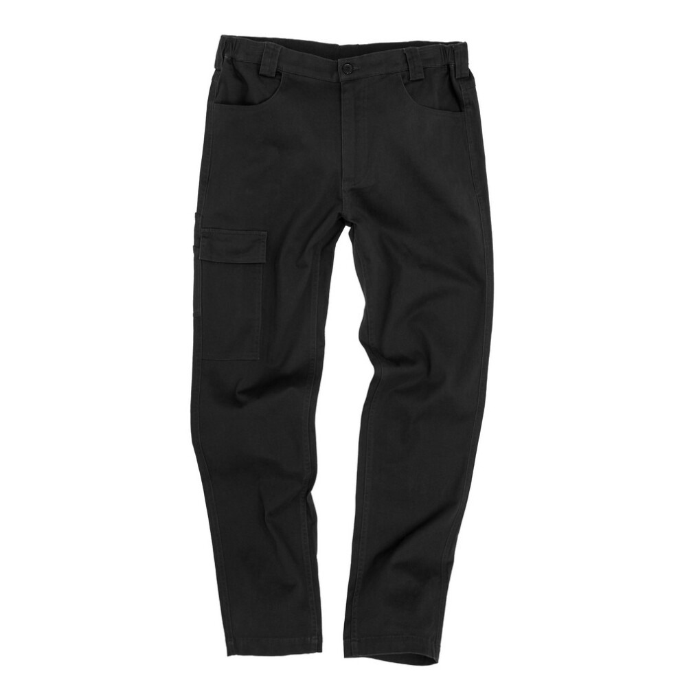 (4XL L, Black) Result Mens Work-Guard Super Stretch Slim Chinos