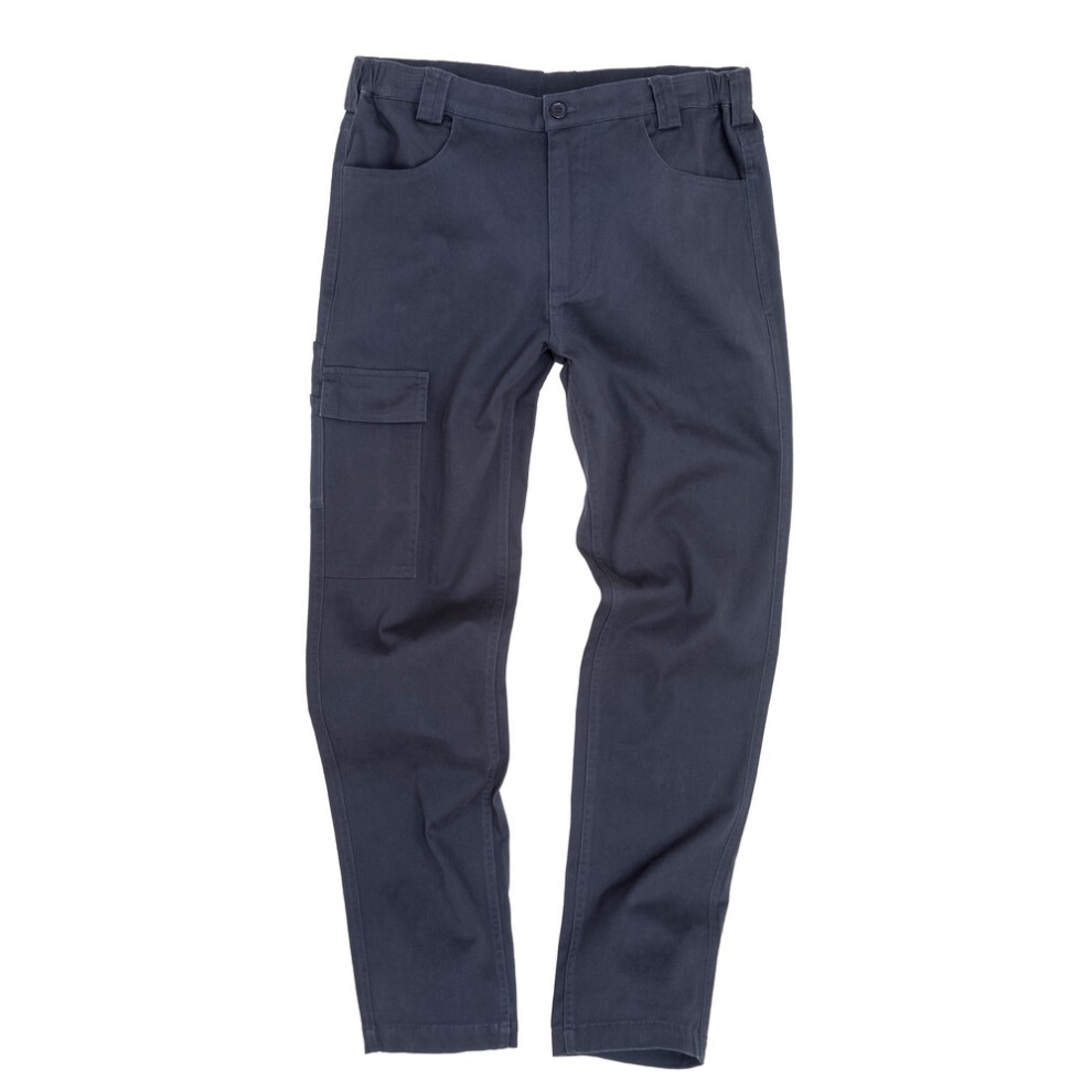 (3XL L, Navy) Result Mens Work-Guard Super Stretch Slim Chinos