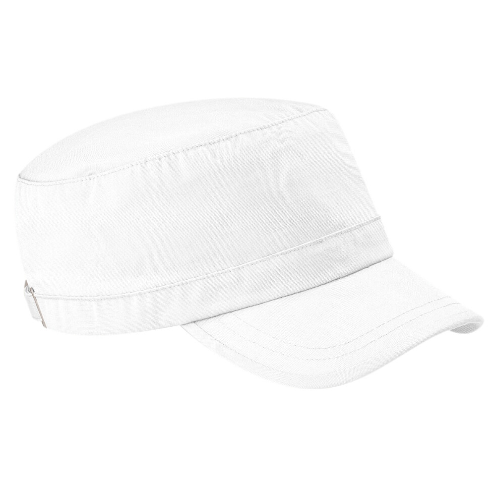 (One Size, White) Beechfield Army Cap / Headwear (Pack of 2)