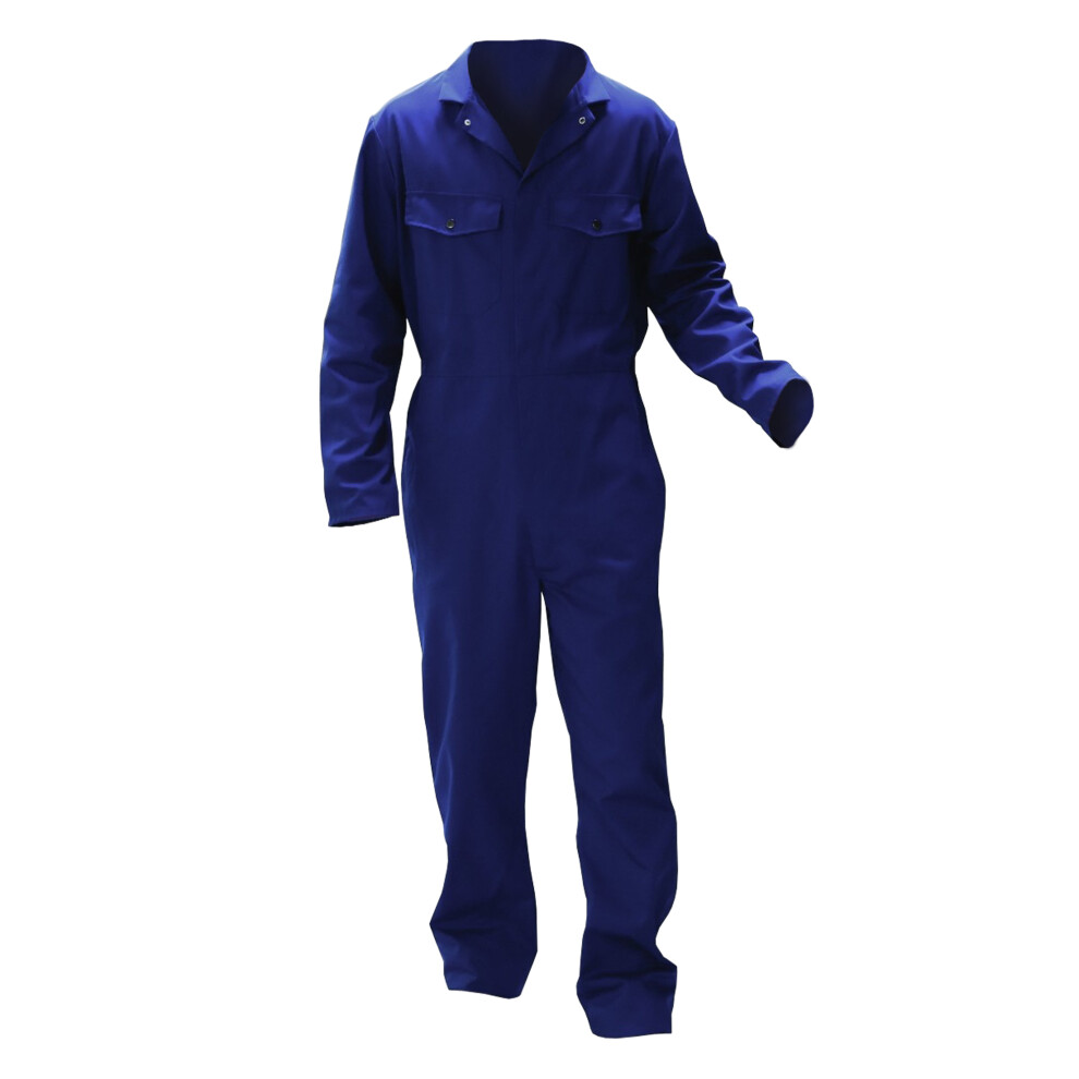 (S/L, Navy) Warrior Mens Stud Front Coverall