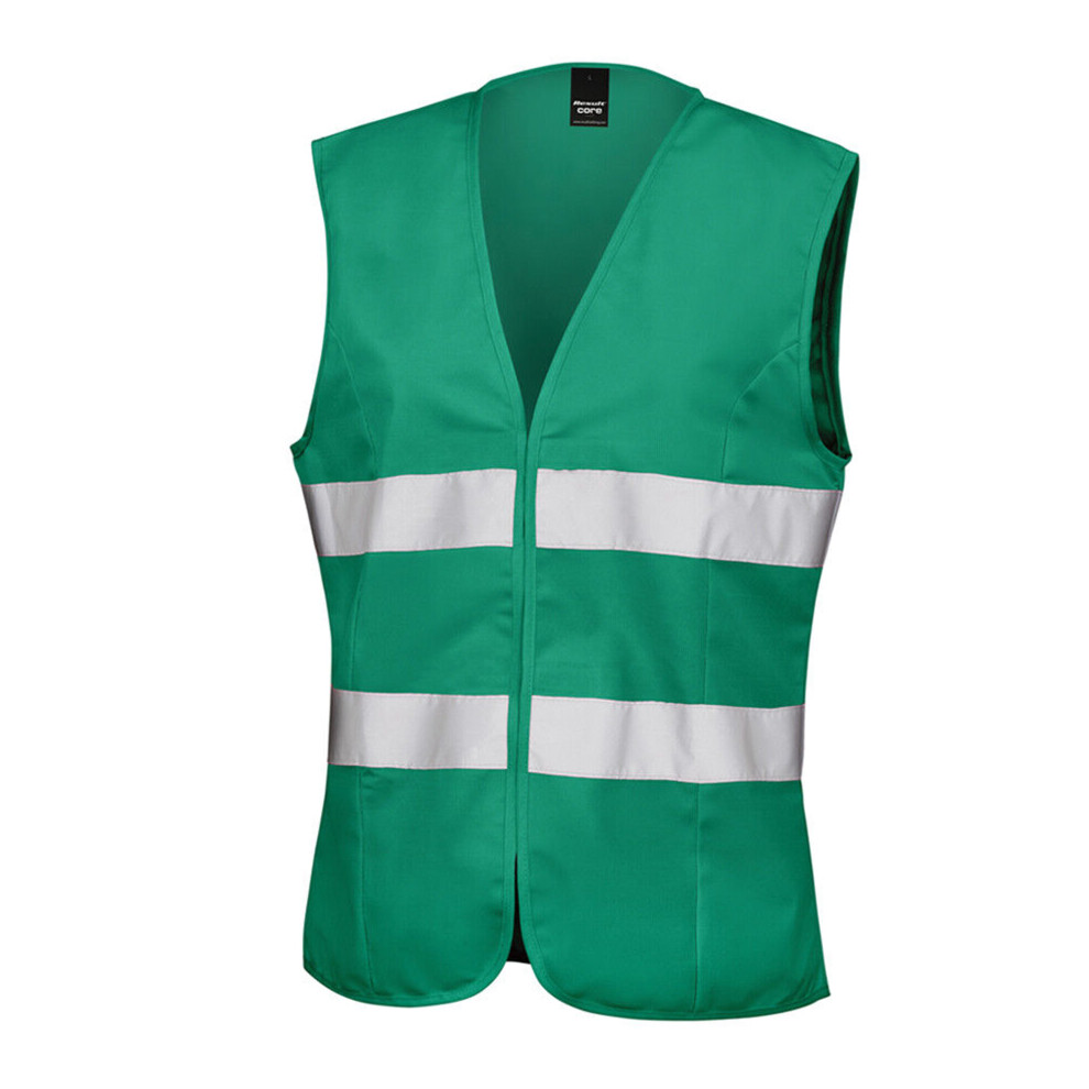 (L/14, Paramedic Green) Result Core Womens/Ladies Sleeveless Hi Vis Vest